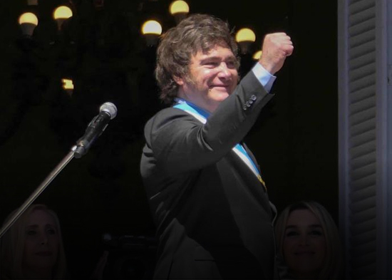 Milei promete un "shock" económico al asumir el poder en Argentina