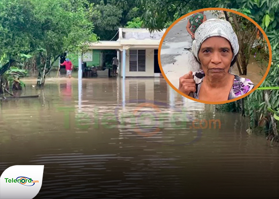 Crecida de Rio produce inundaciones en comunidad los Veneras de Cenoví