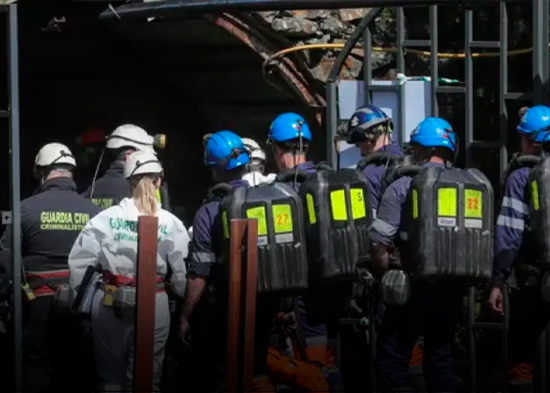 Dos muertos por el desprendimiento de una mina española