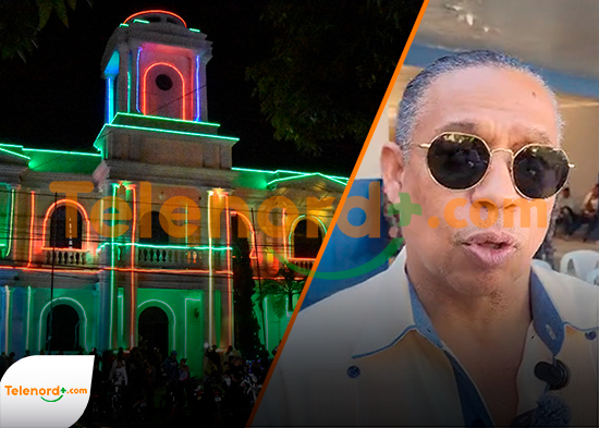 Alcalde de SFM anuncia encendido de luces navideñas y entrega de doble sueldo