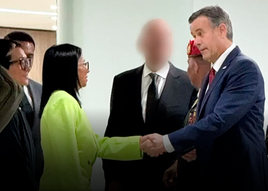 Delcy Rodríguez se reunió con el director de la CIA en Caracas