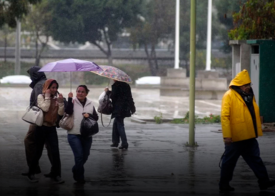 Vaguada producirá lluvias desde horas de la mañana