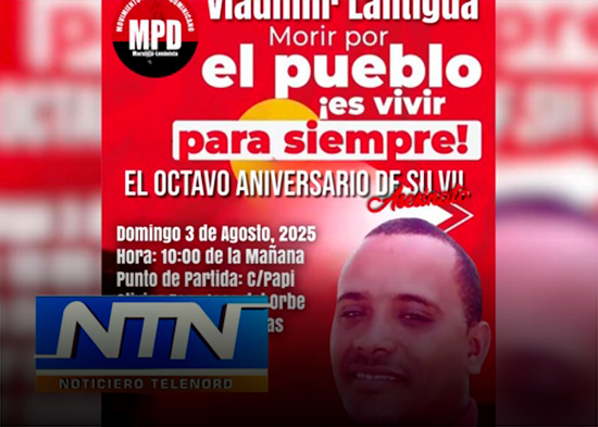 Anuncian caminata por el 8º aniversario del asesinato de Vladimir Lantigua Baldera