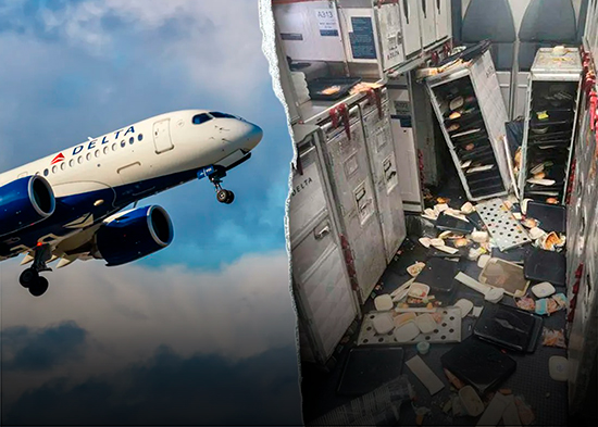 Fuertes turbulencias obligan a un vuelo de Delta a aterrizar de emergencia: 25 heridos