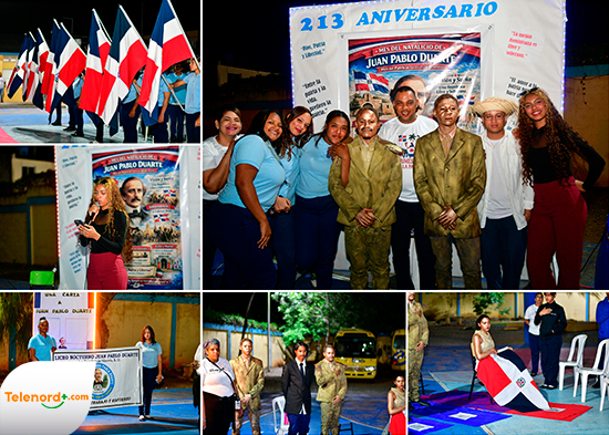 Liceo Nocturno Juan Pablo Duarte SFM conmemora 213 aniversario de su natalicio