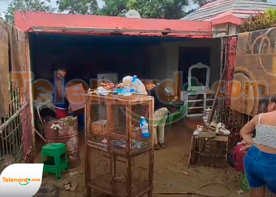 Lluvias provocan inundaciones en comunidades de María Trinidad Sánchez