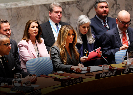 Melania Trump encabeza reunión en la ONU
