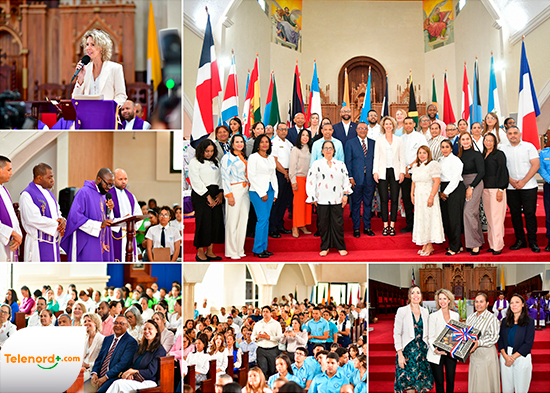 Regional 07 de Educación inicia con misa en francés las celebraciones del Mes de la Francofonía
