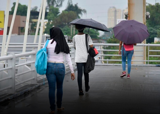 Una vaguada seguirá provocando lluvias este domingo en algunas zonas del país