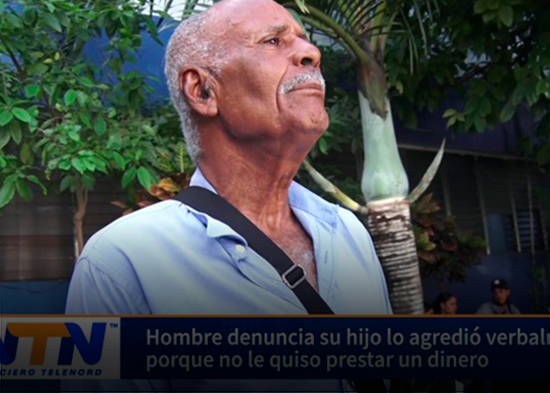 Hombre denuncia su hijo lo agredió verbalmente porque no le quiso prestar un dinero