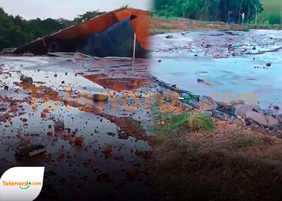 Explota tanque de agua del Inapa en Nagua; investigan causas del incidente