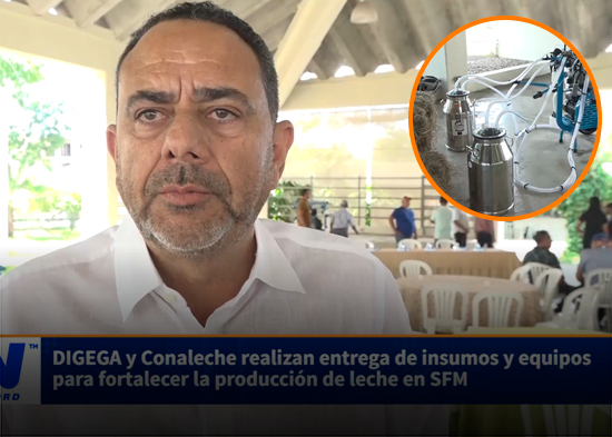 DIGEGA y Conaleche realizan entrega de insumos y equipos para fortalecer producción de leche en SFM