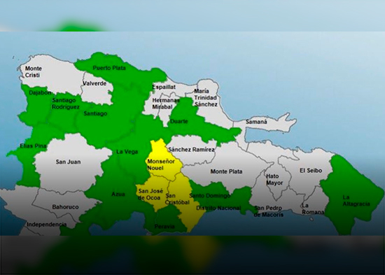 Estas son las provincias en alerta de este miércoles 8 de abril del 2026