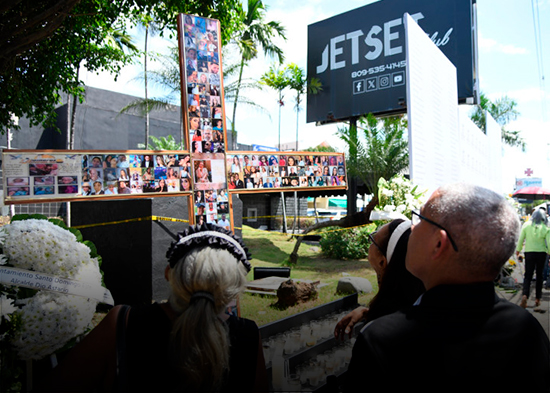 Tristeza y dolor imperan en actos conmemorativos por aniversario de la tragedia del Jet Set