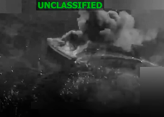 Estados Unidos mata a cinco hombres en ataques a dos narcolanchas en el Pacífico