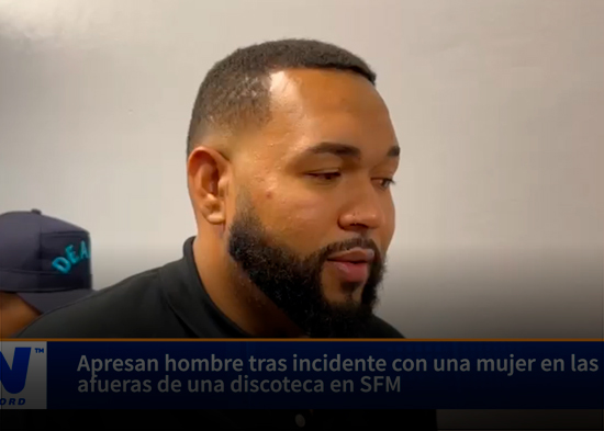 Apresan hombre tras incidente con una mujer en las afueras de una discoteca en SFM