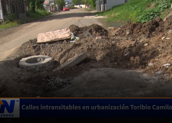 Calles intransitables en urbanización Toribio Camilo