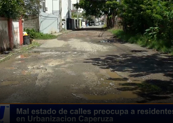 Mal estado de calles preocupa a residentes en Urbanización Caperuza