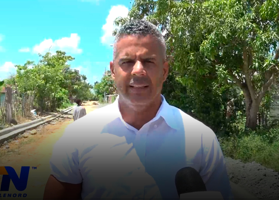 Avanzan construcción de aceras y contenes en sector Villa Linda de SFM