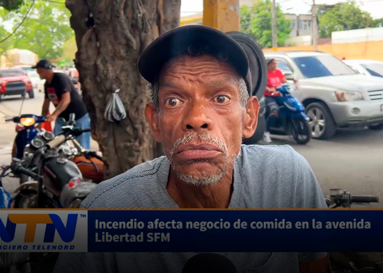 Incendio afecta negocio de comida en la avenida Libertad SFM