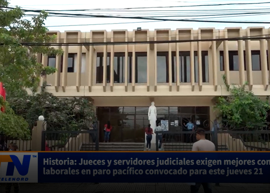 Historia Jueces y servidores judiciales exigen mejores condiciones laborales en paro pacífico con