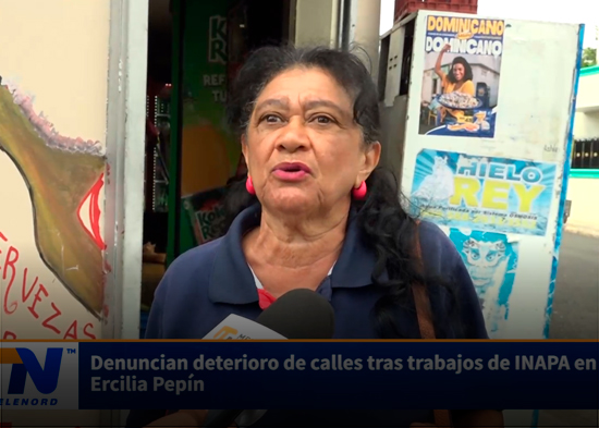 Denuncian deterioro de calles tras trabajos de INAPA en sector Ercilia Pepín