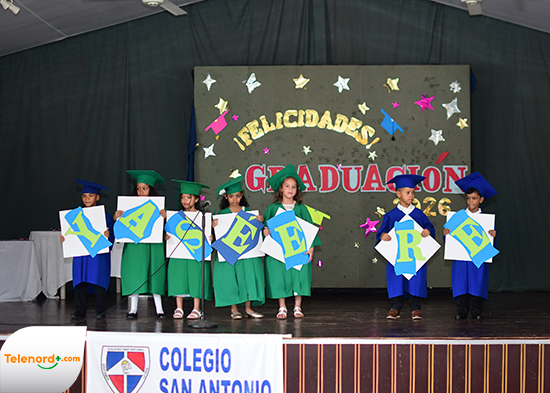 Colegio San Antonio celebra graduación de la promoción del nivel inicial 2026