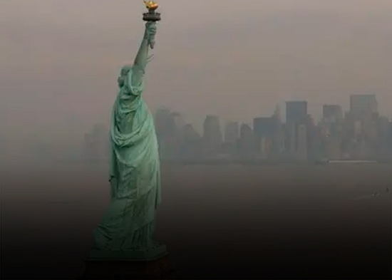 Calidad del aire alcanza niveles peligrosos en NYC