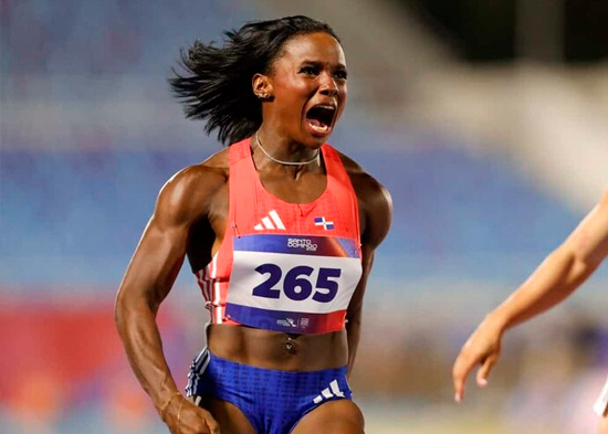 Liranyi Alonso da el oro a Dominicana en los 100 metros con nuevo récord