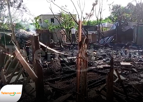 Incendio destruye tres viviendas y deja una mujer fallecida en Veragua, Espaillat