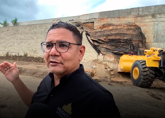 Reportan derrumbe en estructura de la avenida Circunvalación en SFM