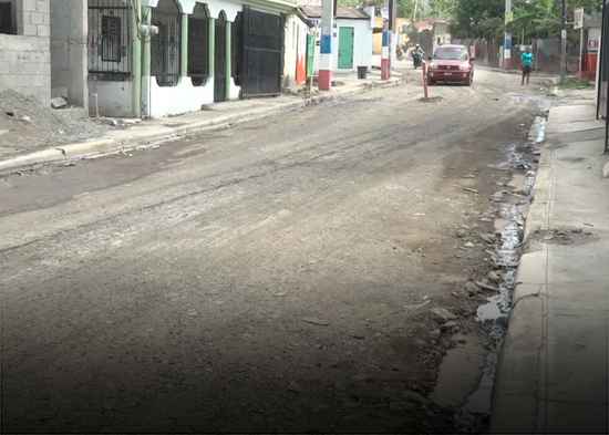 Denuncian trabajos paralizados en la calle José Reyes de SFM
